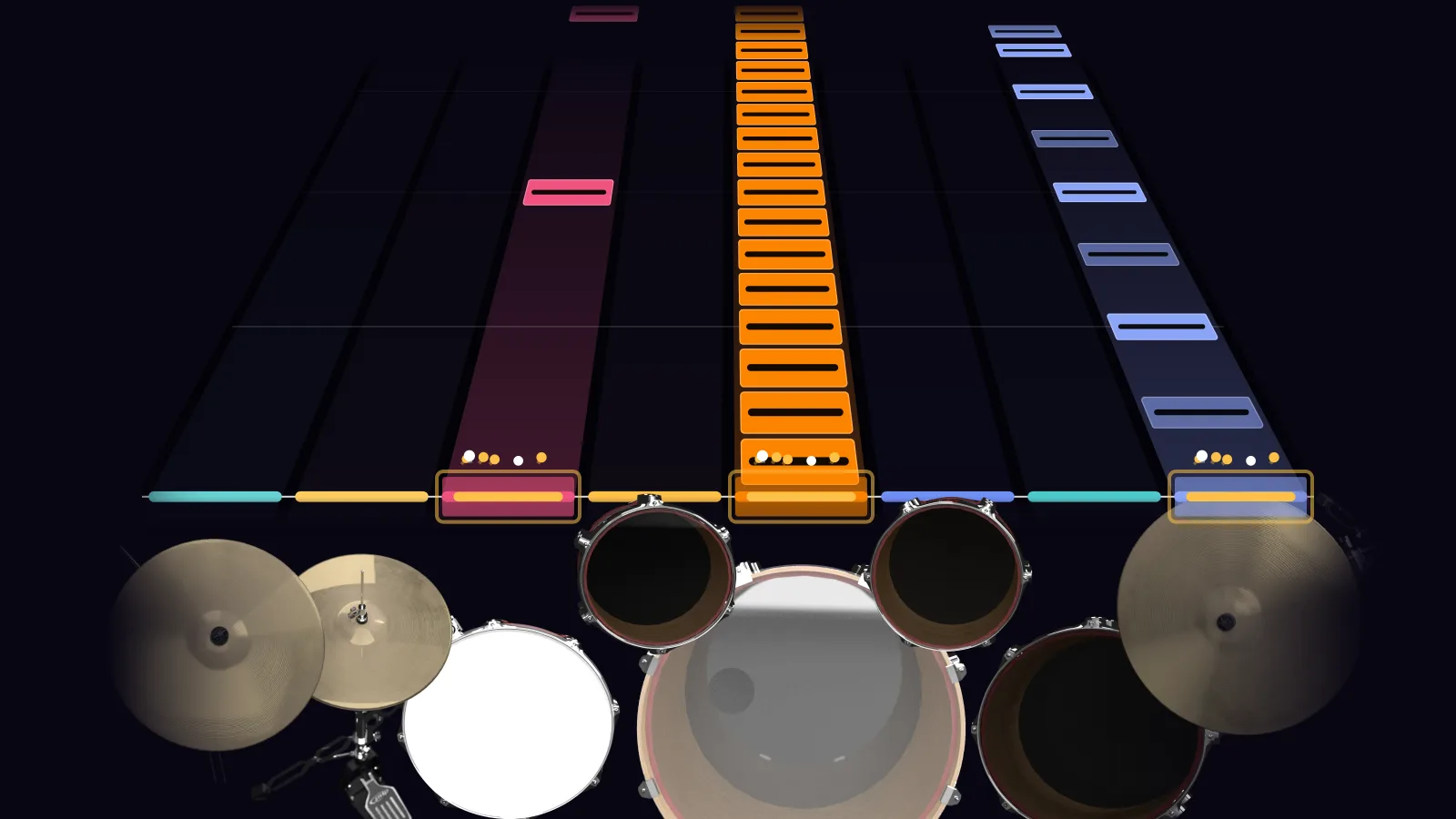Nightmare by Avenged Sevenfold in DRUMY: the chorus falling in Beatfall