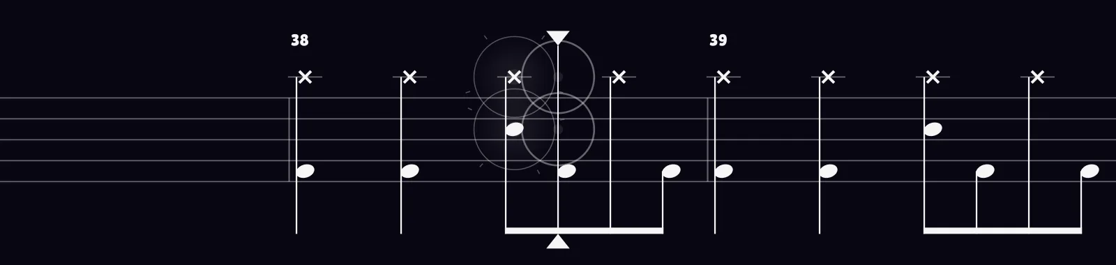 Oh Lord (Ver. 2) by Foxy Shazam as drum notation in DRUMY
