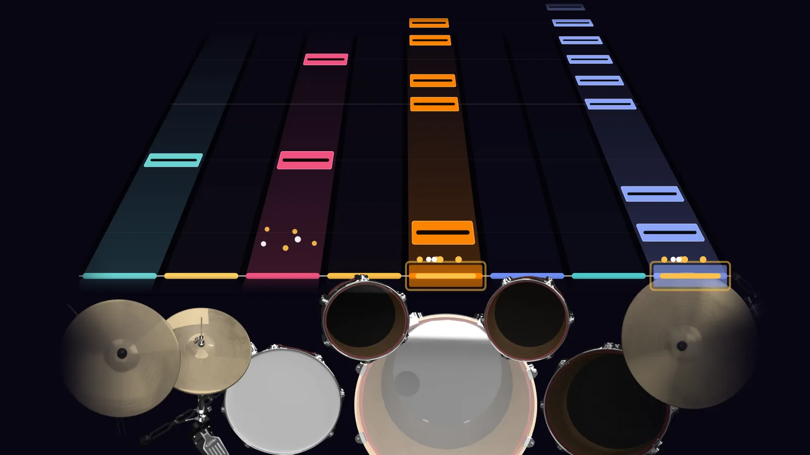 One Way Or Another by Blondie in DRUMY: the chorus falling in Beatfall