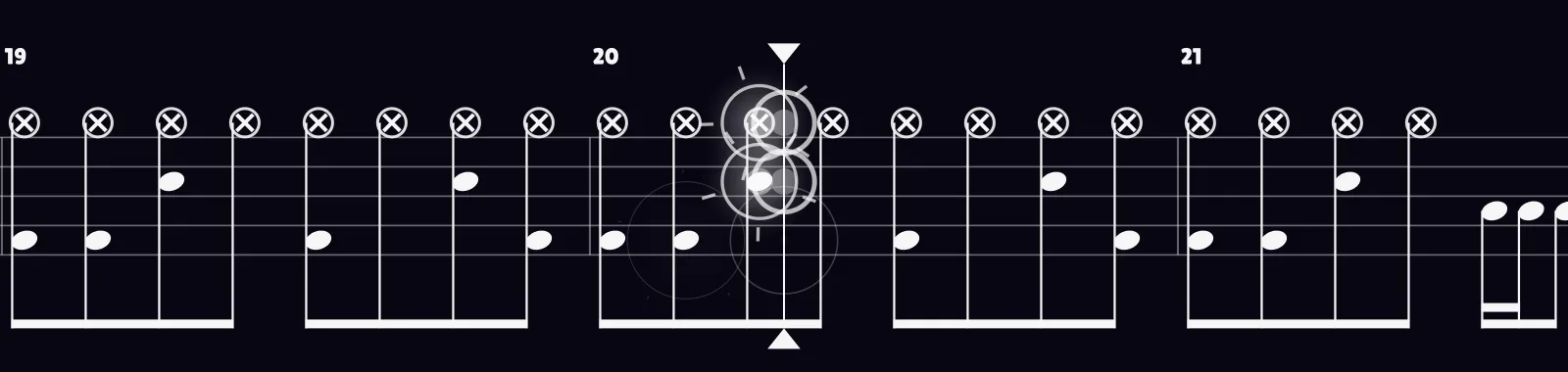 Paint It, Black by The Rolling Stones as drum notation in DRUMY