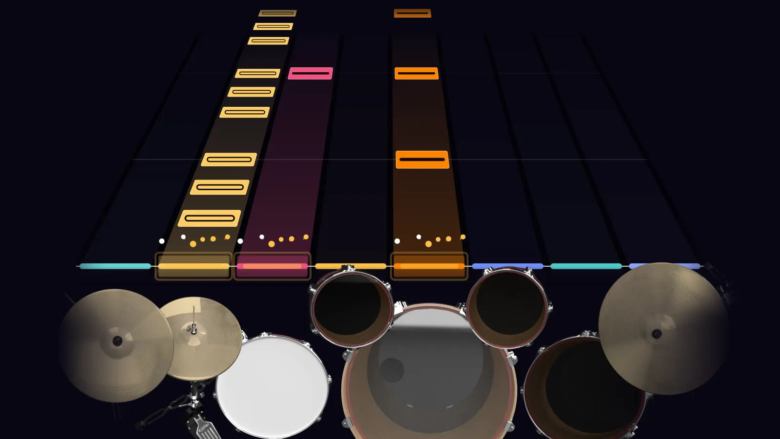 Pamela by Toto in DRUMY: the chorus falling in Beatfall