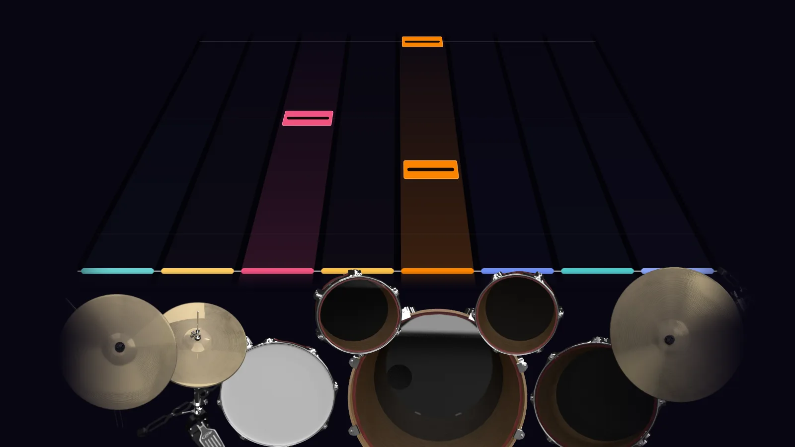 Paradise City by Guns N' Roses in DRUMY: the chorus falling in Beatfall