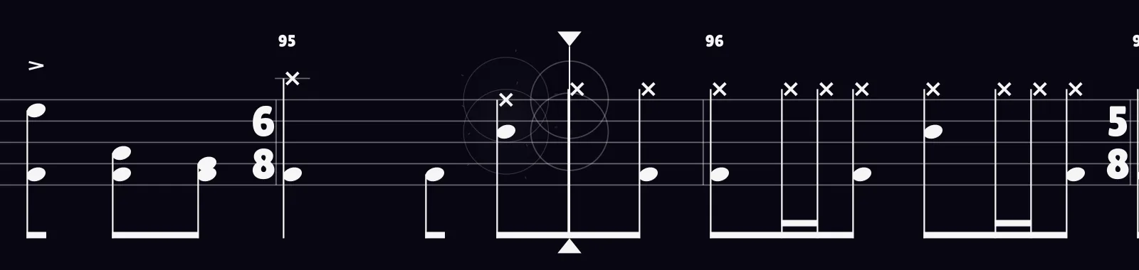 Pneuma by Tool as drum notation in DRUMY