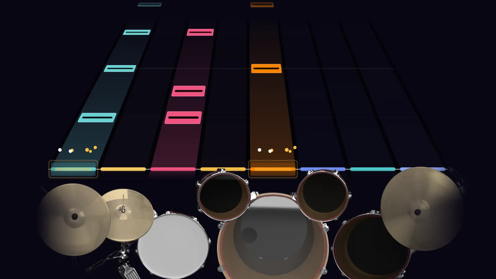Psycho by Muse in DRUMY: the chorus falling in Beatfall