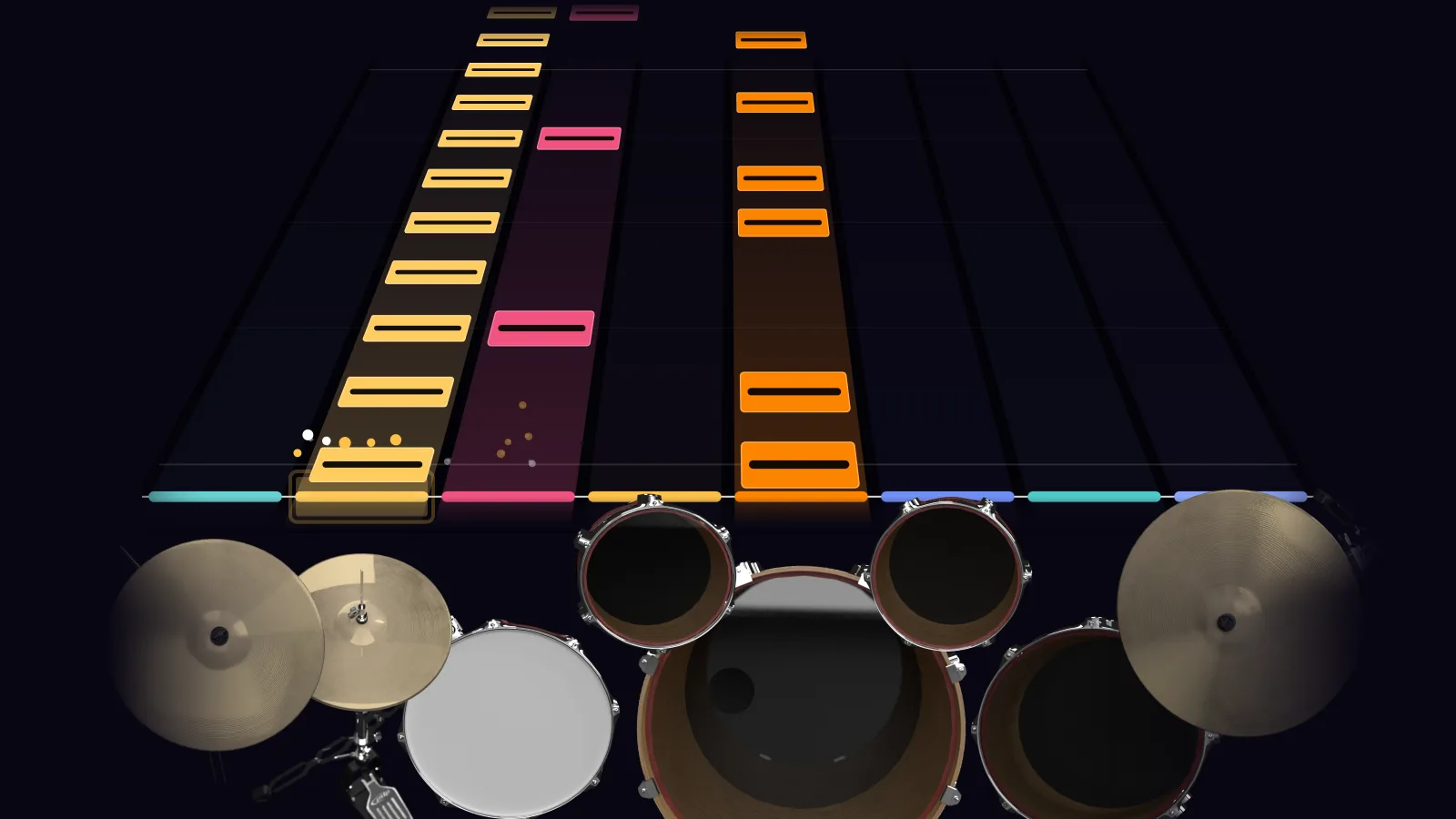 Rock And Roll by Led Zeppelin in DRUMY: a verse falling in Beatfall