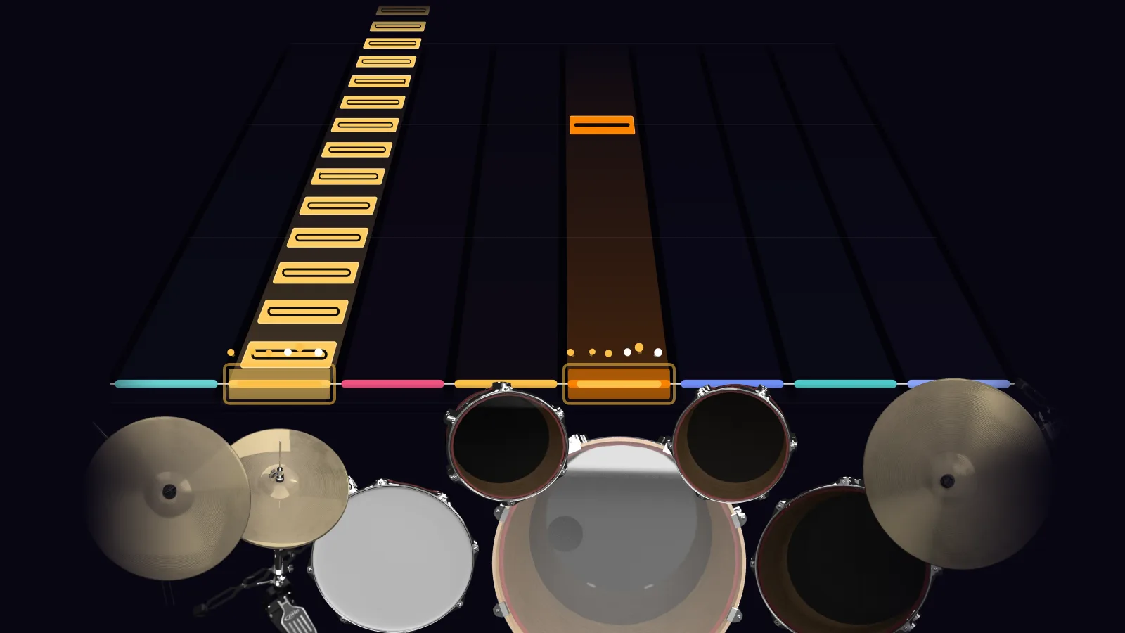 Seven Cities of Gold (v2) by Rush in DRUMY: a verse falling in Beatfall