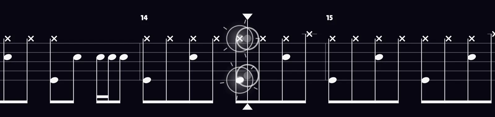 Sharp Dressed Man by ZZ Top as drum notation in DRUMY