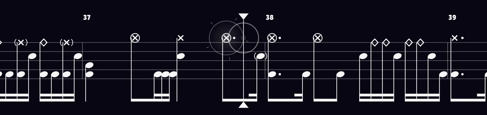 Silvera by Gojira as drum notation in DRUMY