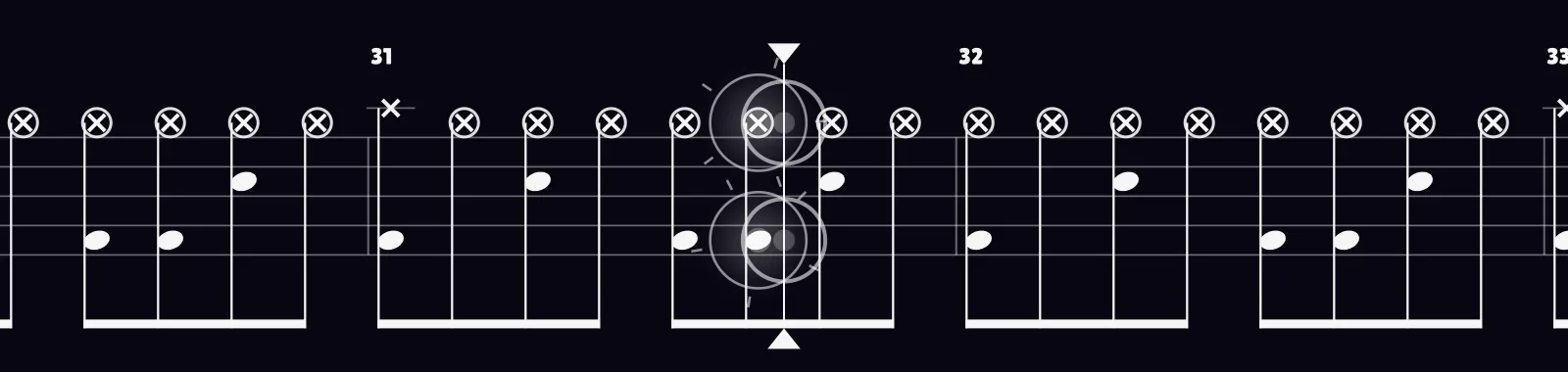 Slide Away by Oasis as drum notation in DRUMY