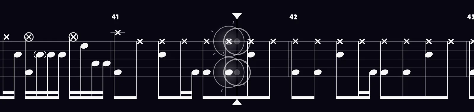 Somewhere Only We Know by Keane as drum notation in DRUMY