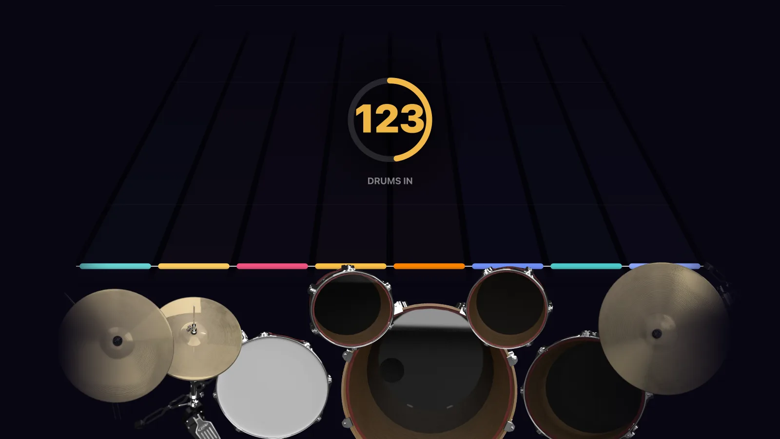 Stairway to Heaven by Led Zeppelin in DRUMY: the chorus falling in Beatfall
