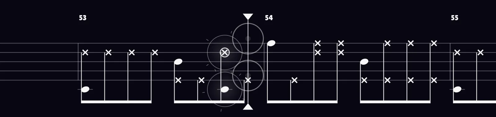 Sunflower by Post Malone as drum notation in DRUMY