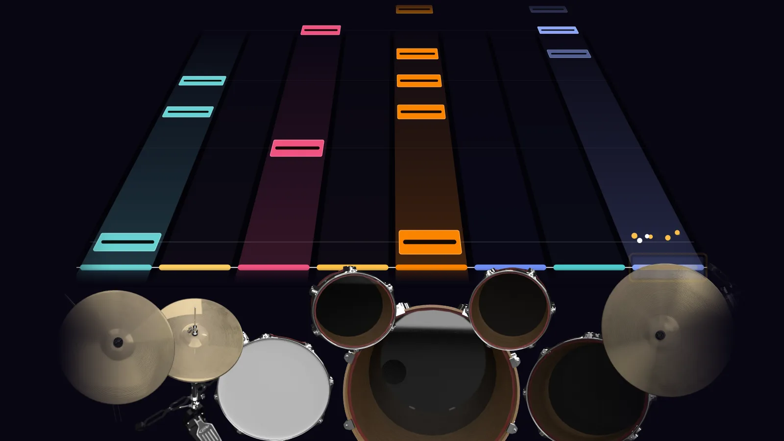 Sweet Child O' Mine by Guns N' Roses in DRUMY: the chorus falling in Beatfall