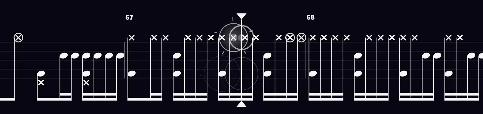 Take Me Out by Franz Ferdinand as drum notation in DRUMY