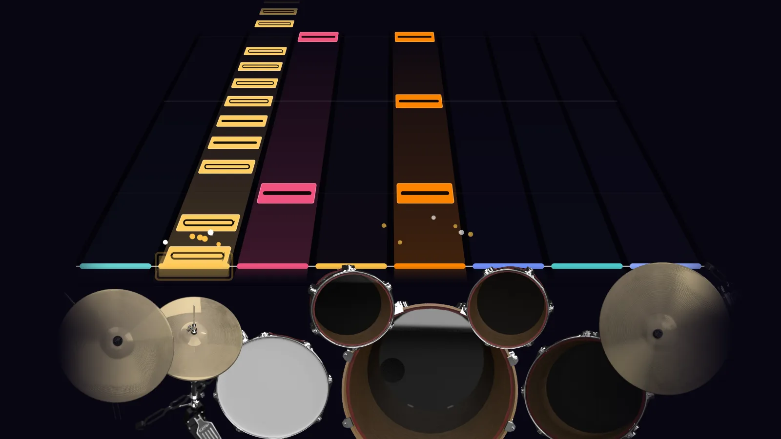 Take Me Out by Franz Ferdinand in DRUMY: the chorus falling in Beatfall