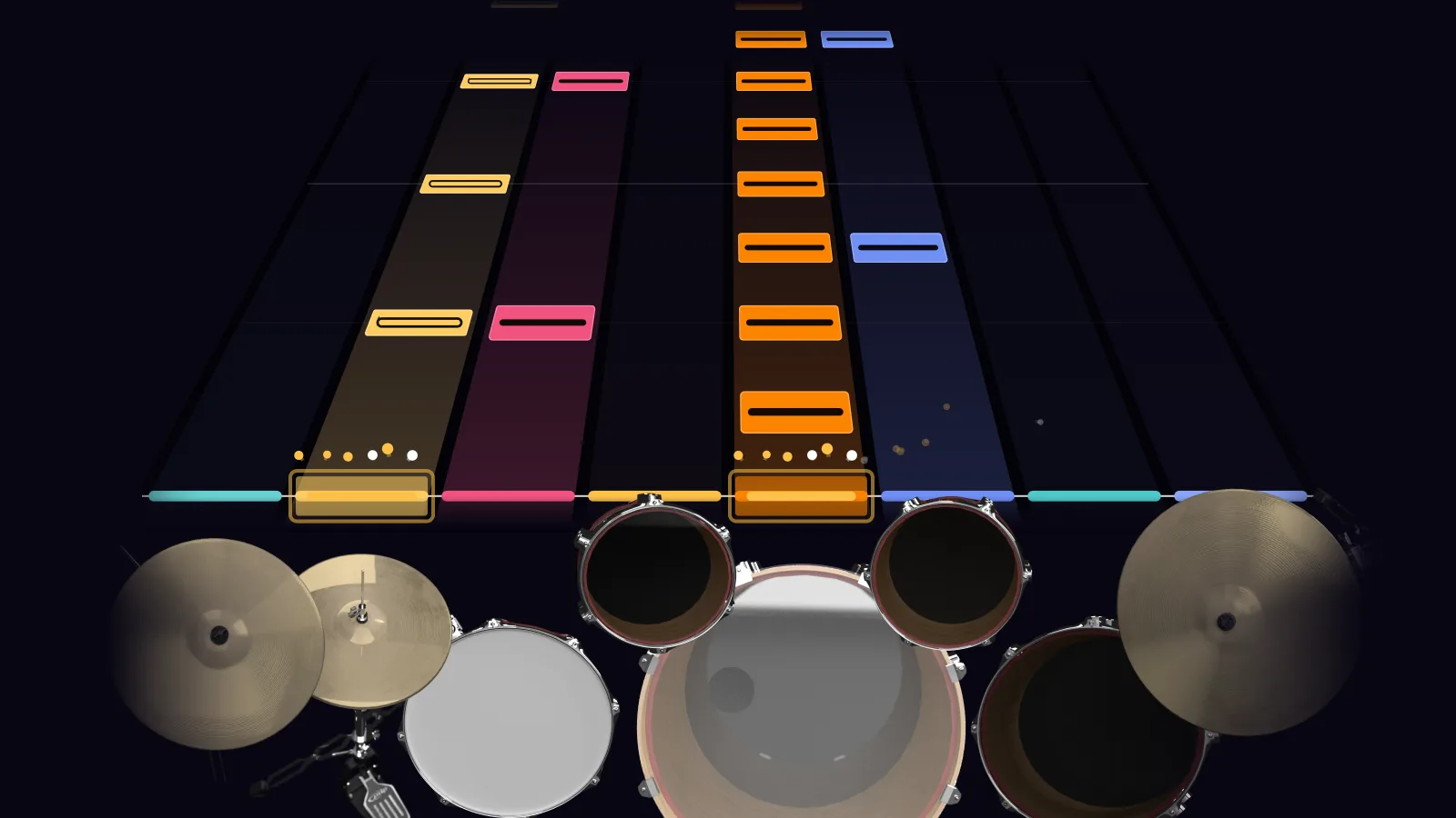 The green manalishi (D# standard) by Judas Priest in DRUMY: a verse falling in Beatfall