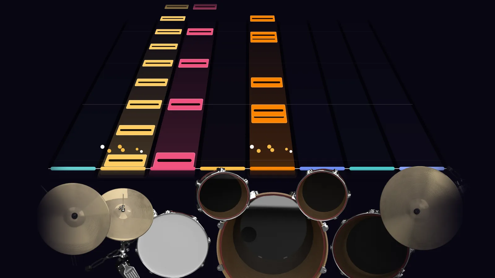 The Shortest Straw by Metallica in DRUMY: the chorus falling in Beatfall