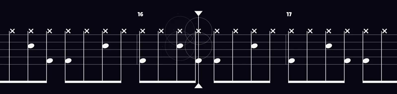 These Walls by Dua Lipa as drum notation in DRUMY