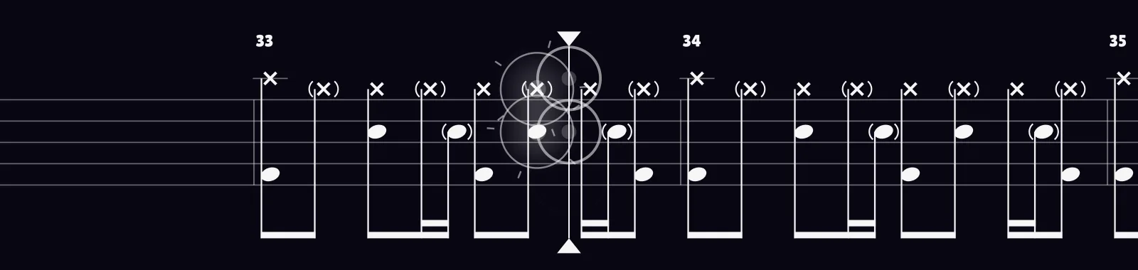 Throne by Bring Me the Horizon as drum notation in DRUMY