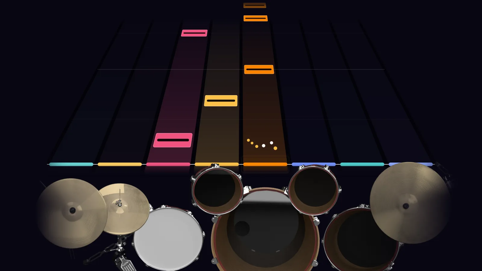 Ticket To Ride by The Beatles in DRUMY: the chorus falling in Beatfall