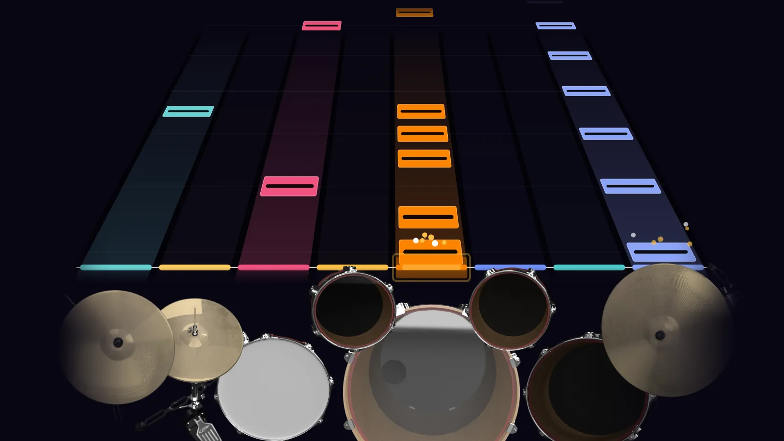 Tornado of Souls by Megadeth in DRUMY: the chorus falling in Beatfall