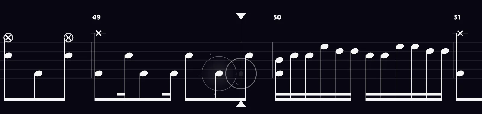 Toxicity by System of a Down as drum notation in DRUMY