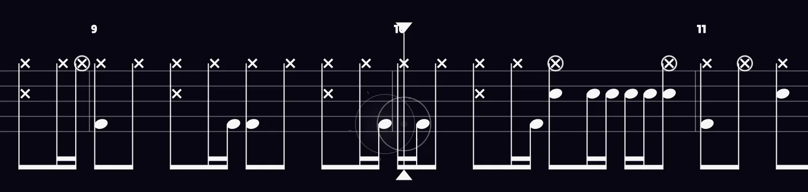 Целовать другого by Иван Дорн as drum notation in DRUMY