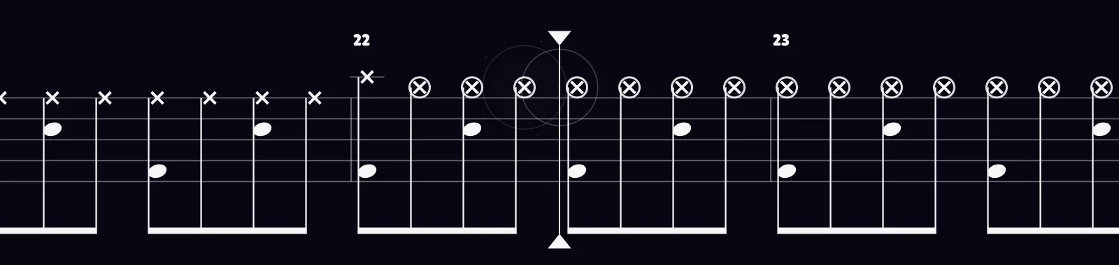 Undone - The Sweater Song by Weezer as drum notation in DRUMY