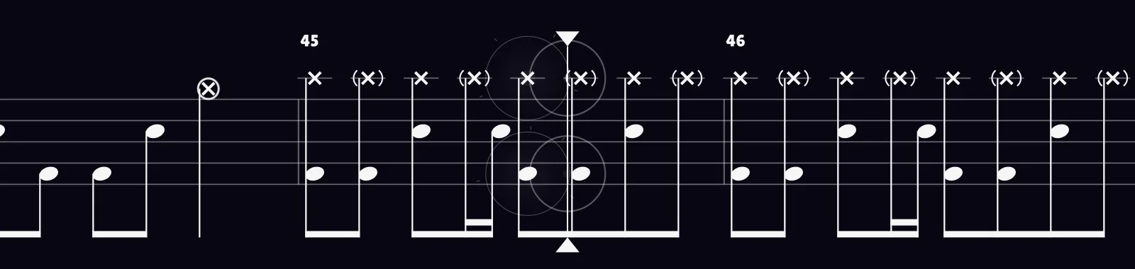 Wake Me Up When September Ends by Green Day as drum notation in DRUMY