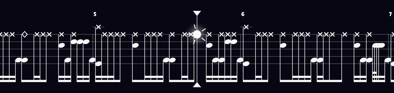 War Pigs by Black Sabbath as drum notation in DRUMY