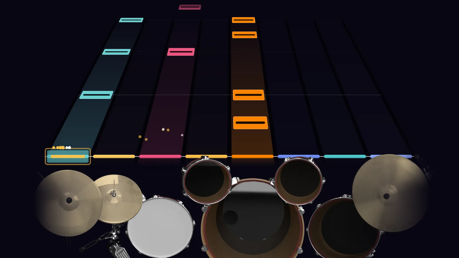 What I've Done by Linkin Park in DRUMY: the chorus falling in Beatfall