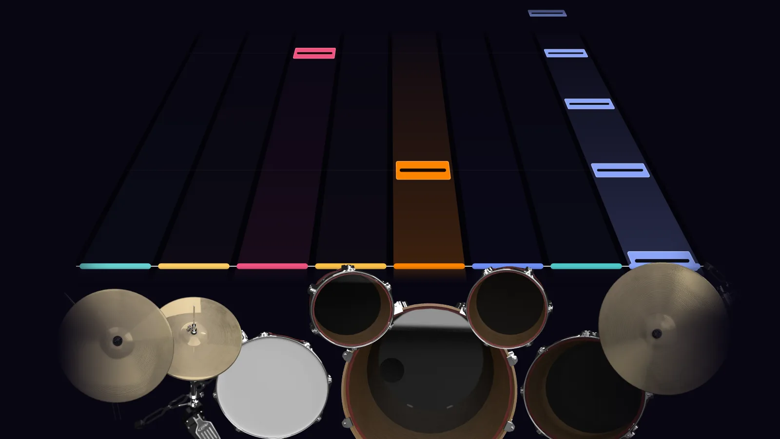 Yellow Ledbetter by Pearl Jam in DRUMY: the chorus falling in Beatfall